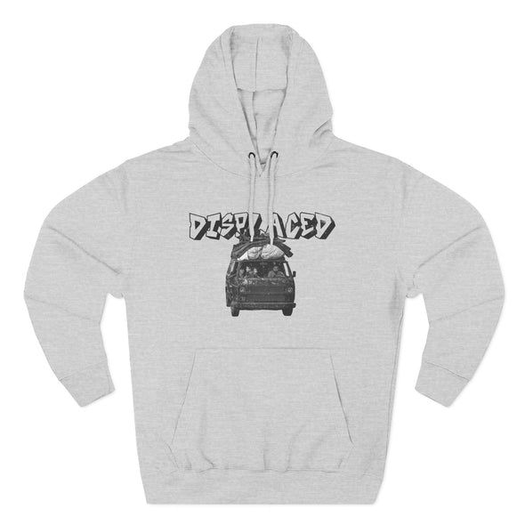 Displaced Three-Panel Fleece Hoodie