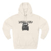 Displaced Three-Panel Fleece Hoodie