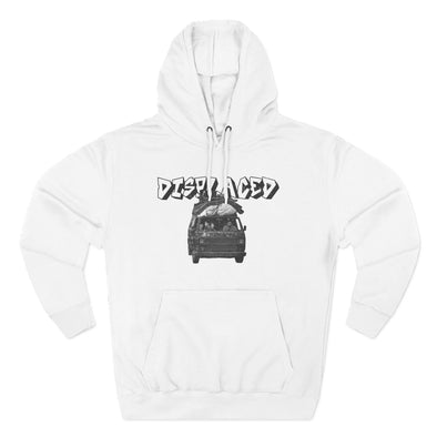Displaced Three-Panel Fleece Hoodie