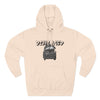 Displaced Three-Panel Fleece Hoodie