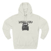 Displaced Three-Panel Fleece Hoodie