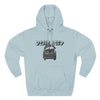 Displaced Three-Panel Fleece Hoodie
